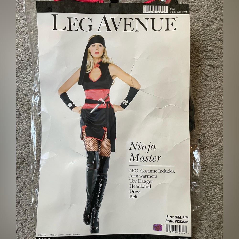 Women’s sexy ninja 🥷 Adult Costume